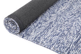 Harlow Ringlets Blue Wool Blend Rug 160x230 - 45-Degree Angle