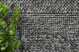 Harlow Grace Charcoal Wool Blend Rug 200x290 - Front View