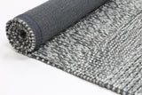 Harlow Grace Charcoal Wool Blend Rug 200x290 - 45-Degree Angle