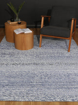 Harlow Cue Blue Wool Blend Rug 240x330 - Top-Down View