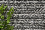 Harlow Cue Charcoal Wool Blend Rug 240x330 - Front View