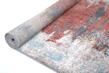 salsa-jorge-blue-terracotta-abstract-rug 160x230 - Side View
