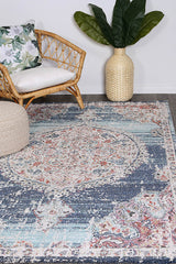 hollow-medalion-transitional-navy-multi-rug 280x380 - Front View