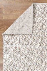 tangier-beige-wool-rug 160x230 - Side View