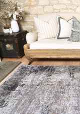vintage-crown-anne-echo-blue-grey-distressed-vintage-rug 240X310 - Front View