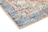 vintage-crown-cezanne-terracotta-sky-distressed-vintage-rug 80X400 - Top-Down View