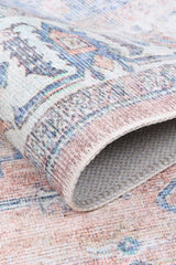vintage-crown-pissarro-terracotta-sky-distressed-vintage-rug 80x500 - Top-Down View