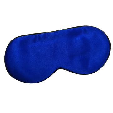 Luxurious Royal Blue Silk Eye Mask for Sleep - 100% Mulberry Silk