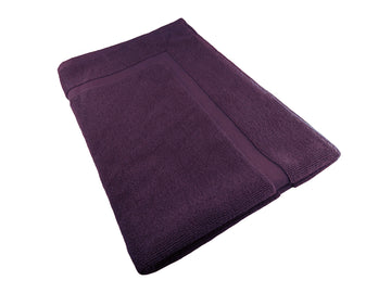 Luxury Lightweight Quick-Dry Cotton Bath Mat - 900gsm in Rich Burgundy