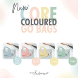 LIFEBEA WILD INDIANA Eating-out Comfy Silicone Baby Bib set for babies & Toddlers(10-72 Months) Waterproof baby fedding including Waterproof carry case (Blush) - Front View