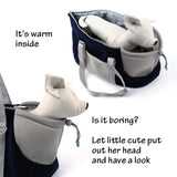 LIFEBEA Small Cat Carrier Pet bag: Comfy Shoulder Bag with Adjustable Strap for Small Dogs, Puppies, Kittens Up to 3kg /6.6 lbs - Pink - 45-Degree Angle