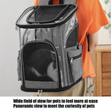 LIFEBEA Cat Pet Carrier Backpack - Dog Puppy Travel Space Carrier Bag - Intimate Design & Easy Access for Pets - Breathable & Soft Backpacks - Ideal Use for Outdoor Trip (S) - Low Angle