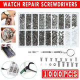1000pcs Repair Screws & Screwdriver Kit for Eyeglasses and Watches