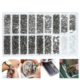 1000pcs Repair Screws & Screwdriver Kit for Eyeglasses and Watches - Side View