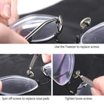 1000pcs Repair Screws & Screwdriver Kit for Eyeglasses and Watches