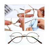 1000pcs Repair Screws & Screwdriver Kit for Eyeglasses and Watches - Rear View