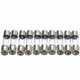 100Pcs Fast-Blow Glass Tube Fuses 5 x 20mm Quick Blow Assortment Kit - Side View