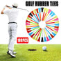 100Pack 83mm Multi-Color Golf Tees with Rubber Cushion