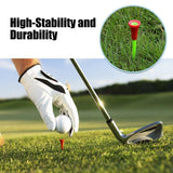 100Pack 83mm Multi-Color Golf Tees with Rubber Cushion - 45-Degree Angle