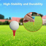100Pack 83mm Multi-Color Golf Tees with Rubber Cushion - Rear View