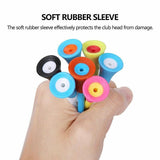100Pack 83mm Multi-Color Golf Tees with Rubber Cushion - Low Angle
