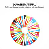 100Pack 83mm Multi-Color Golf Tees with Rubber Cushion - Extra Image