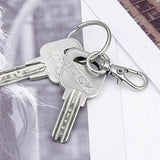 102PCS Lobster Clasp Hooks with Key Rings for DIY Crafts Keychains Jewellery Making