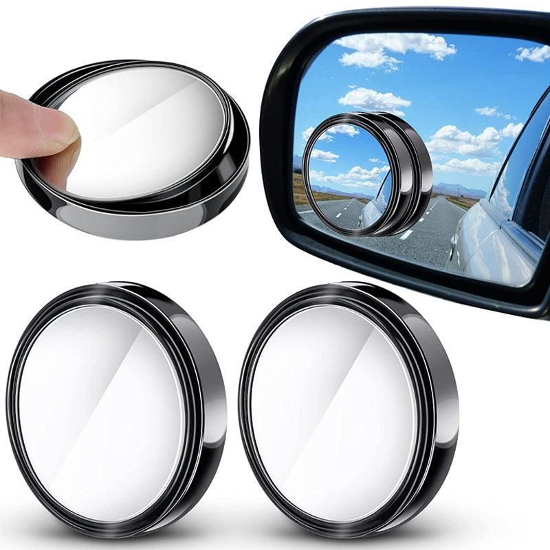 2X Blind Spot Car Mirror 360 Wide Angle Adjustable Rear Side View Convex Black
