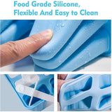 Silicone Ice Cream Mould Block Frozen Molds Icy Pole Jelly Popsicle - Green-10Grid