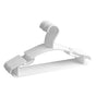 10pcs Small Plastic Clothes Hangers Mini Coat Hanger Set for Wardrobe Storage - White