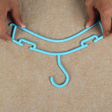 10pcs Small Plastic Clothes Hangers Mini Coat Hanger Set for Wardrobe Storage - Yellow