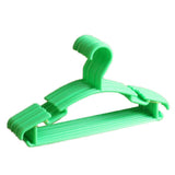 10pcs Small Plastic Clothes Hangers Mini Coat Hanger Set for Wardrobe Storage - Yellow - Extra Image