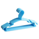 10pcs Small Plastic Clothes Hangers Mini Coat Hanger Set for Wardrobe Storage - Yellow - Extra Image