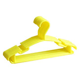 10pcs Small Plastic Clothes Hangers Mini Coat Hanger Set for Wardrobe Storage - Yellow - Extra Image