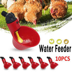 10 Pcs Automatic Poultry Waterer Cups for Chickens & Birds