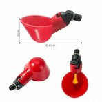 10 Pcs Automatic Poultry Waterer Cups for Chickens & Birds