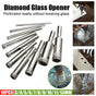 10 Pcs Diamond Glass Drill Bit Set Core Cutter & Saw Tool