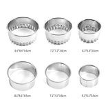 10PCS Stainless Steel Dumpling Maker Set Dough Press Mould Tools for Pastry Ravioli - Top-Down View