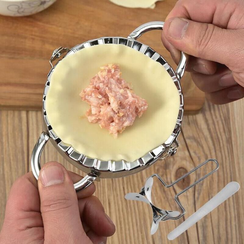 10PCS Stainless Steel Dumpling Maker Set Dough Press Mould Tools for Pastry Ravioli
