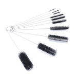 10Pcs Nylon Straw Brush Cleaner Bottle Tube Pipe Small Long Cleaning - Black