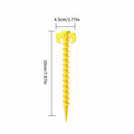 10PCS Spiral Screw Tent Pegs Heavy Duty Ground Stakes for Camping Beach Grass