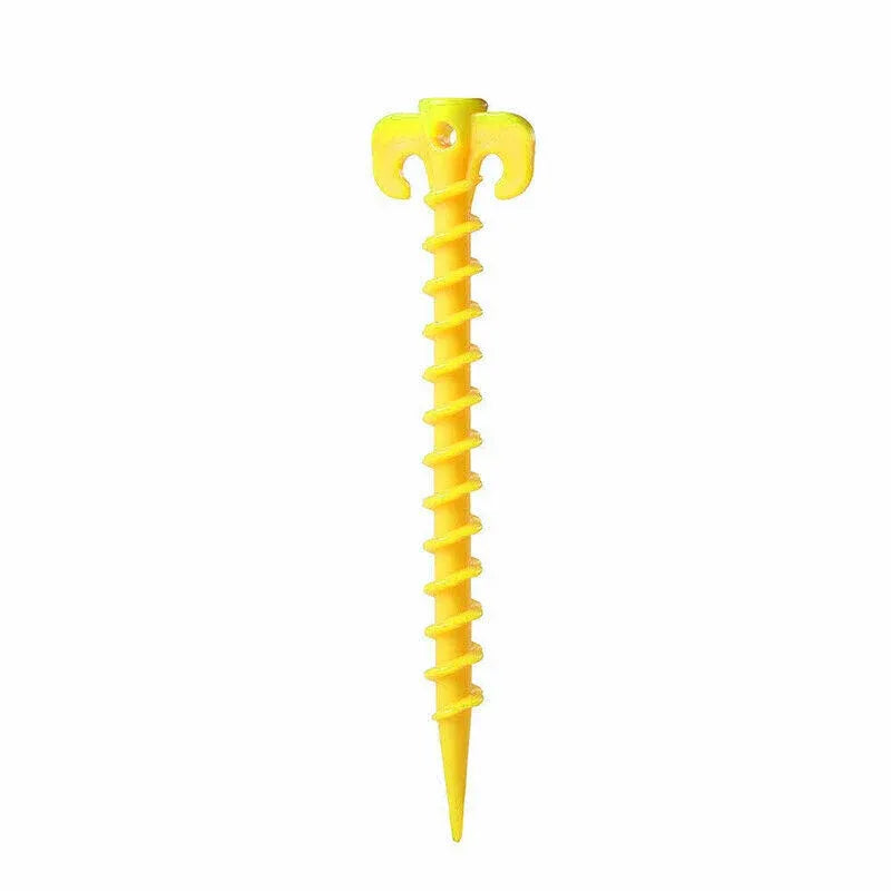 10PCS Spiral Screw Tent Pegs Heavy Duty Ground Stakes for Camping Beach Grass