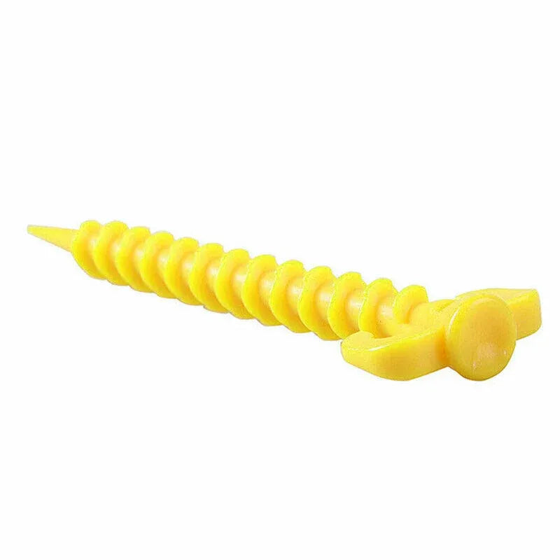 10PCS Spiral Screw Tent Pegs Heavy Duty Ground Stakes for Camping Beach Grass