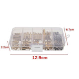 120PCS Nut Assortment Screws M3 Brass Spacer Hex Nut Assortment for PCB