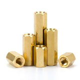 120PCS Nut Assortment Screws M3 Brass Spacer Hex Nut Assortment for PCB - Close-Up Angle