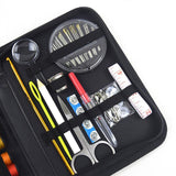 128Pcs Portable Sewing Kit Home Travel Emergency Professional Sewing Set - Top-Down View