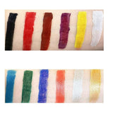 Face Body Paint Set 12 Colours with Brushes - Water Based Makeup for Party Festival Art