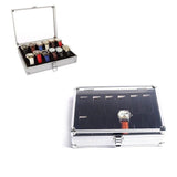 12 Grids Carbon Fiber Aluminum Watch Box Storage Case Holder Display - Extra Image