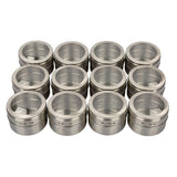 12PCS Magnetic Stainless Steel Spice Containers with Clear Lids for Kitchen Storage - Extra Image
