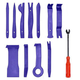 12Pcs Car Trim Removal Tool Auto Hand Tools Pry Bar Dash Panel Door Interior Kit - Front View